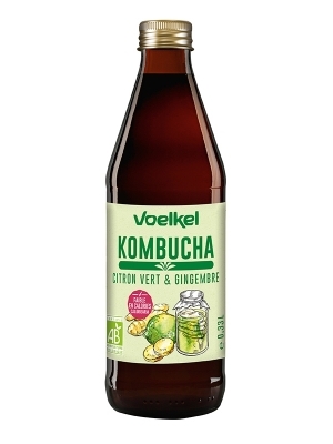 Kombucha Lima y Jengibre Bio 330Ml