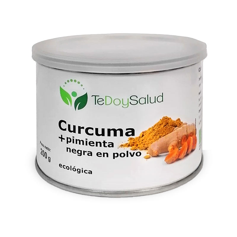 Curcuma Con Pimienta Negra En Polvo Bio Bote 200 Grs. Tedoysalud