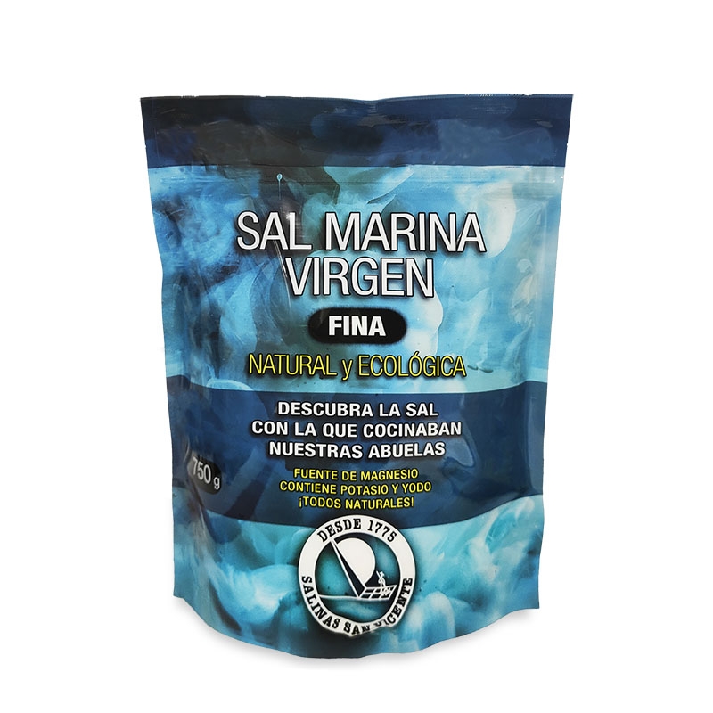 Sal Marina Fina Virgen Eco 750Gr. Salinas San Vicente